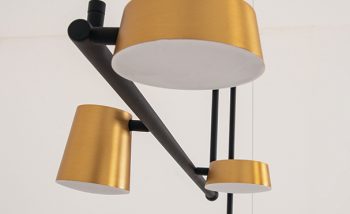 2035 PENDANT LIGHT 28W LED l 3000K l 2240Lm Sandy Black - Gold Matt flexible lighting soft diffused dining living residence shop office cafe lighting_3