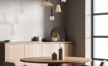 22182 PENDANT LIGHT Single Pendant Led light made of metal and aluminum in Sandy Black Shade and Gold Paint flexible lighting soft diffused dining living residence shop office cafe lighting_3